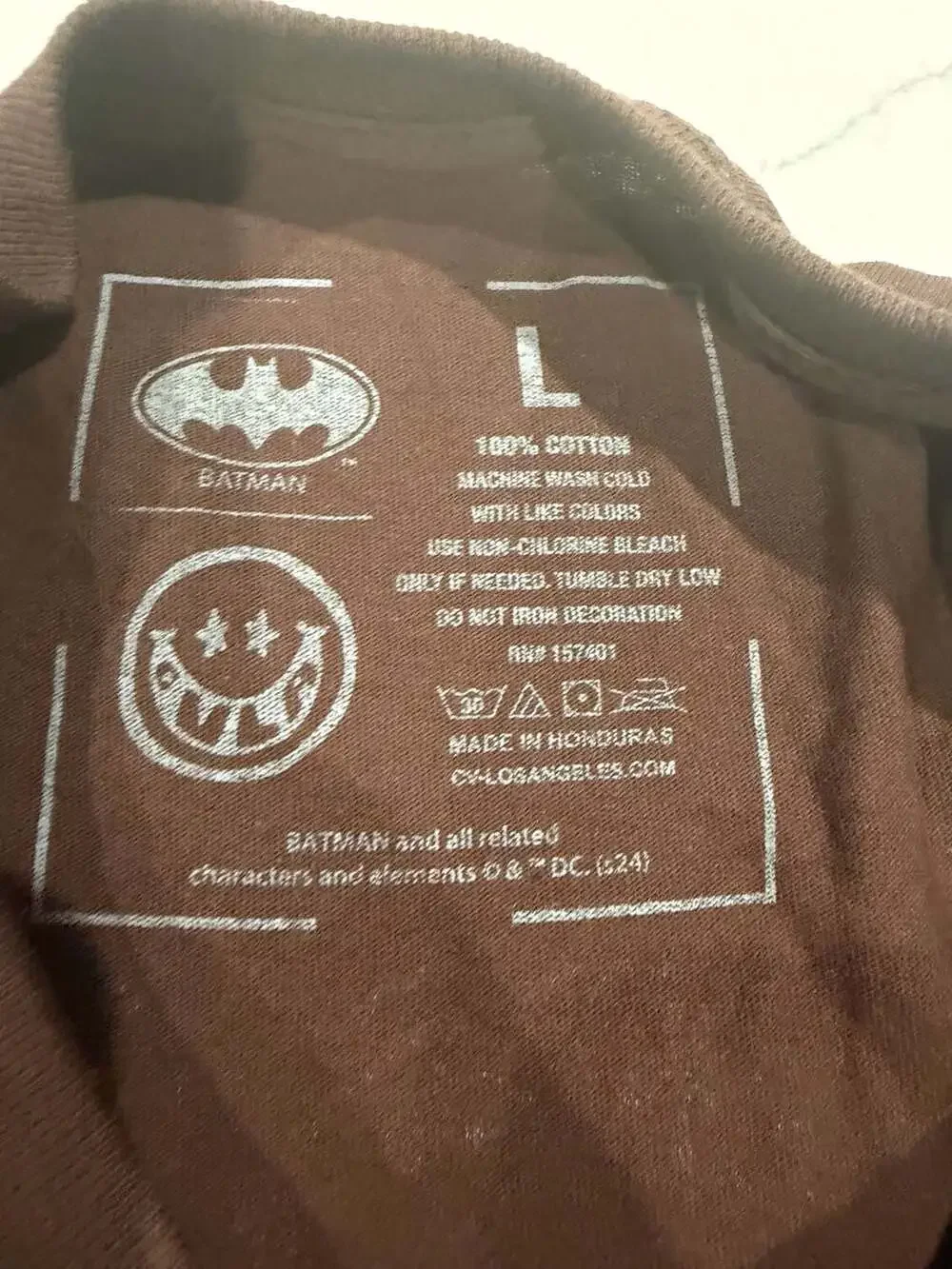 CVLA x DC Comics The Joker Playing Card & Dynamite Brown Graphic T-Shirt